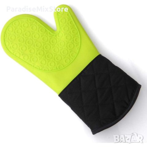 Силиконова ръкавица с меки памучни подплънки - 1бр, снимка 1 - Аксесоари за кухня - 44086226