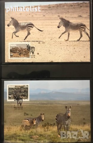 Namibia 1991 - 4 броя Карти Максимум - WWF, снимка 2 - Филателия - 38789048