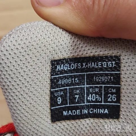 Haglofs X-hale GT Gore-Tex  nomer 40 2/3  водоустойчиви туристически обувки , снимка 13 - Други - 50197551