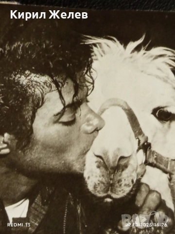 Стара рядка снимка картичка на ПОП ИКОНАТА Michael Jackson рядка за КОЛЕКЦИЯ 51168, снимка 4 - Колекции - 52143676