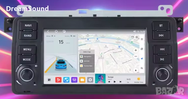 Android мултимедия 7″ за BMW E46 | CarPlay, GPS, AndroidAuto