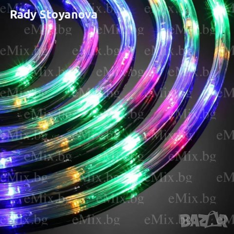 СВЕТЕЩО LED ВЪЖЕ - 20М MULTICOLOR, снимка 7 - Декорация за дома - 43096586