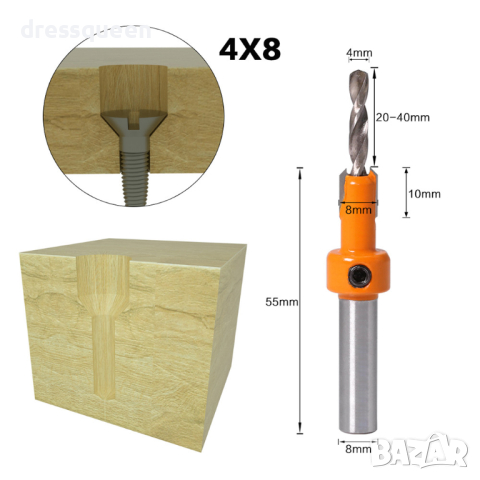 3903 Комплект от 5 броя фрезери за дърво, снимка 12 - Други инструменти - 44907615