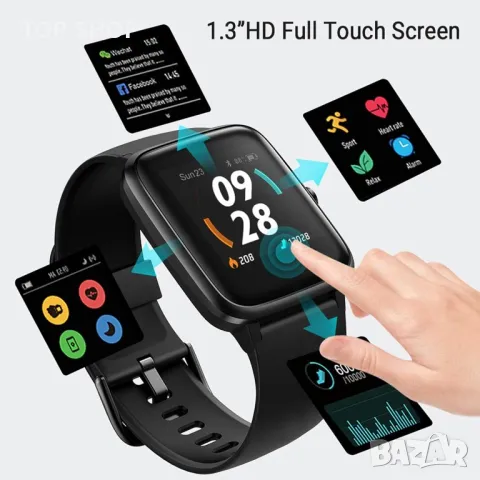 ZOSKVEE SmartWatch, вграден GPS с 14 режима за Android iOS, снимка 5 - Смарт гривни - 49627343