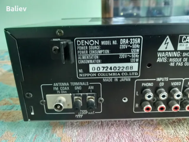 DENON DRA-335R Stereo Receiver , снимка 11 - Ресийвъри, усилватели, смесителни пултове - 48759576