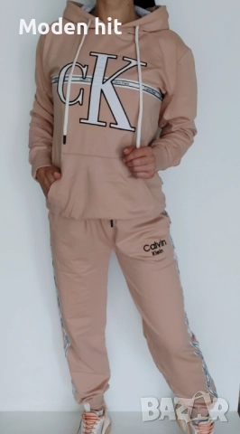 Calvin Klein Дамски Спортен Комплект С Бродирано Лого🔝Дамски Спортен Екип - 6 Цвята Код VL-154, снимка 2 - Спортни екипи - 51633512