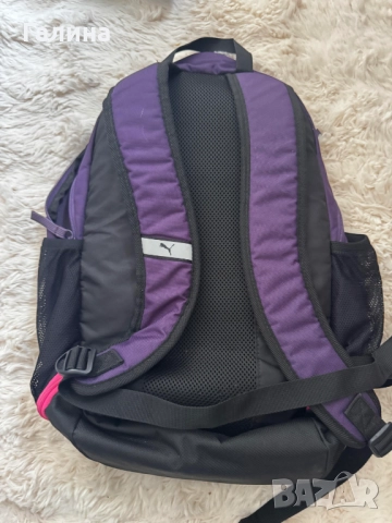 Раница Puma – лилава с розови акценти, снимка 2 - Раници - 52433946