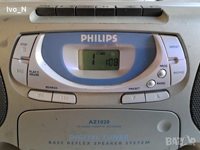 CD радио касетофон Philips AZ 1020., снимка 2 - Радиокасетофони, транзистори - 52814872
