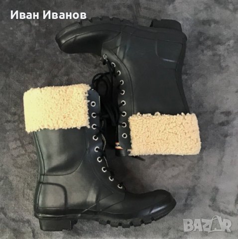 HUNTER Гумени зимни ботуши с подплата  номер 37, снимка 5 - Дамски ботуши - 43856135