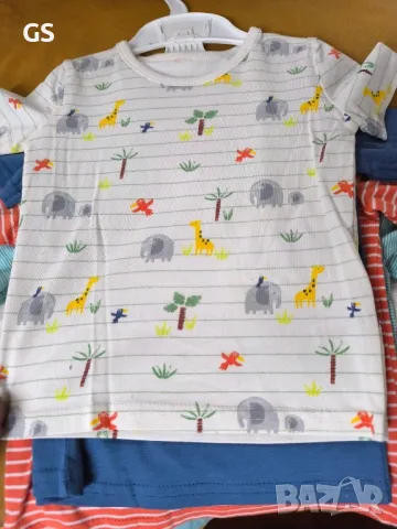 Лот Тениски Asda George. Размери 6-9м и 9-12м. Нови., снимка 6 - Бебешки блузки - 49695099