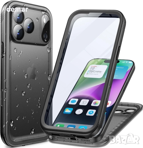 Cozycase ТОП военен защитен водоустойчив калъф IP68 за iPhone 17 Pro, снимка 1
