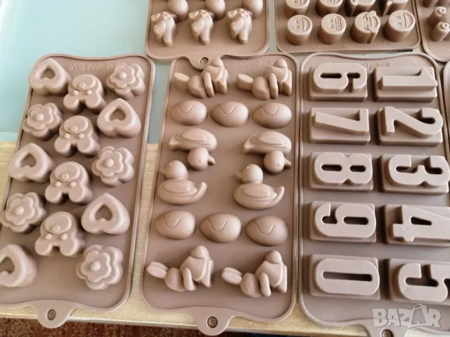 Силиконови форми за шоколад и украса, снимка 3 - Форми - 47865539