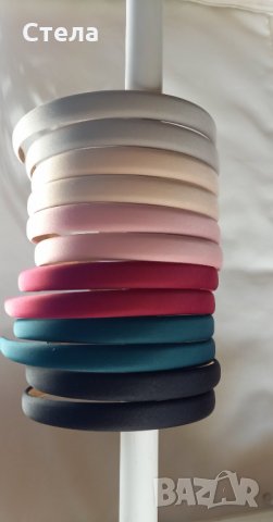 Диадеми за коса, аксесоари за глава, декорация, сатен, плат, метал, снимка 3 - Аксесоари за коса - 33394311