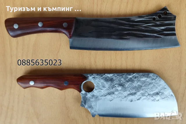 Масивен сатър c кожена кания / 2 модела /, снимка 8 - Ножове - 49238557