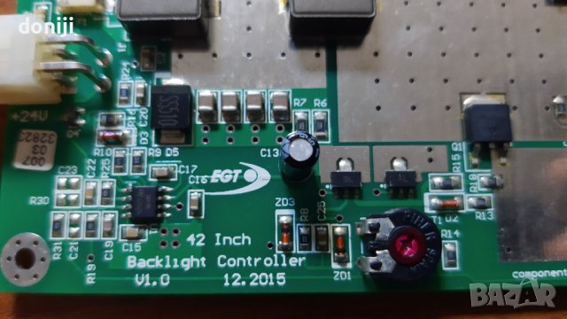 motherboard -  Curved Monitor AD Board UD130 Rev 1.4  T-con - 65T53-C01 CTRL BD, снимка 6 - Части и Платки - 43973465