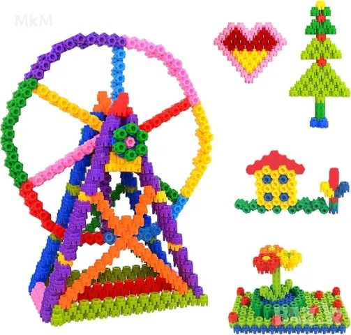Страхотен конструктор с 300 части  STEM Building blocks toy , снимка 2 - Образователни игри - 48396727