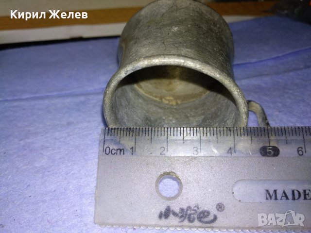 МНОГО СТАРА МЕТАЛНА АР НУВО ЧАШКА За ЧАЙ МЛЯКО АЛКОХОЛ За КОЛЕКЦИЯ БИТОВ КЪТ ДЕКОРАЦИЯ 41411, снимка 6 - Антикварни и старинни предмети - 43650721