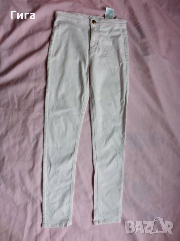 Бледорозови дънки клин НМ, снимка 2 - Детски панталони и дънки - 33103806