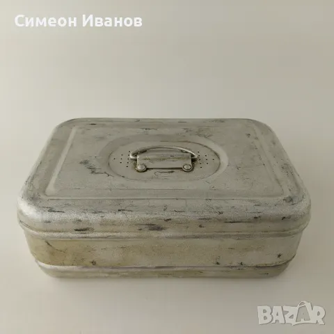 Старa медицинска алуминиева кутия за стерилизация #5621, снимка 1