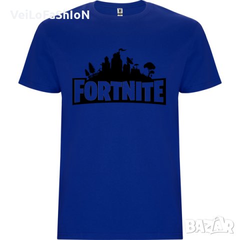 Нова детска тениска Fortnite в син цвят