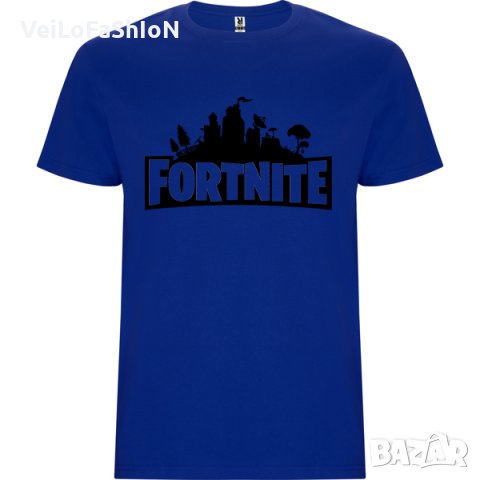 Нова детска тениска Fortnite в син цвят