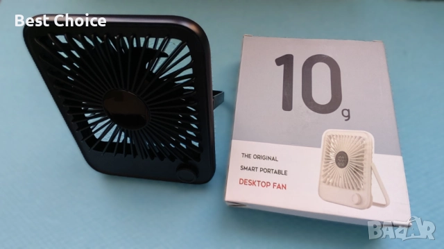 Акумулаторен преносим вентилатор - USB настолен вентилатор, снимка 5 - Вентилатори - 52906096