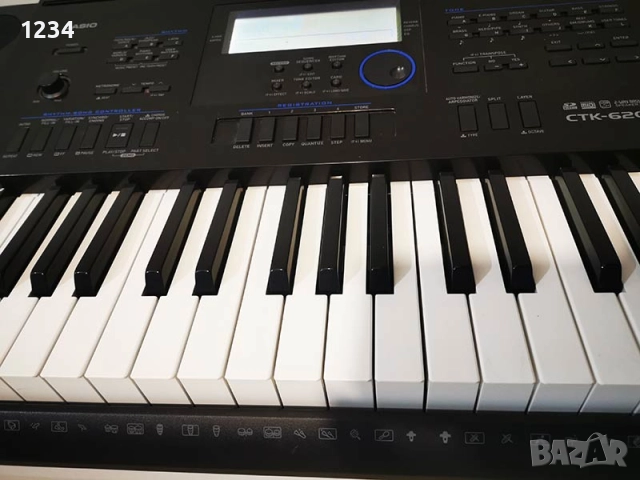 Синтезатор клавир CASIO CTK-6200 с динамична клавиатура и USB порт 5 октави, снимка 5 - Синтезатори - 52656264