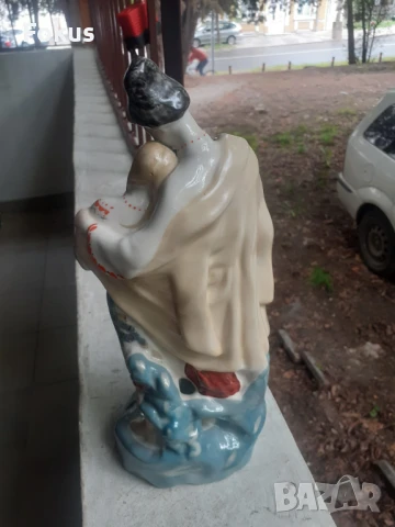 Руски порцелан фигура статуетка носии печат, снимка 3 - Антикварни и старинни предмети - 50966399