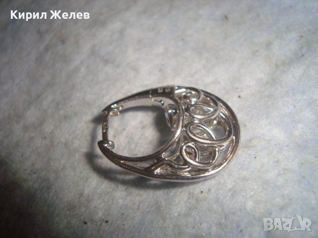 ПРЕКРАСНА АЖУРНА АРТ СРЕБЪРНА ОБЕЦА РОДИРАНО СРЕБРО 925 МНОГО КРАСИВА БУТИКОВА 27322, снимка 8 - Обеци - 36795458