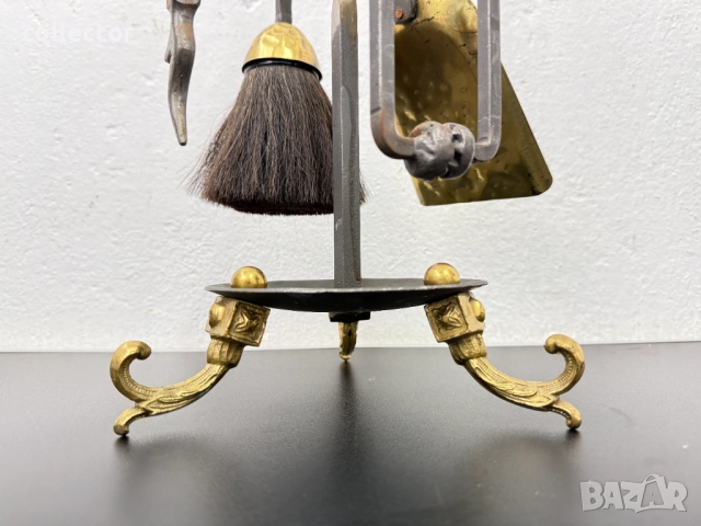 Комплект инструменти / прибури за камина. №7793, снимка 5 - Антикварни и старинни предмети - 52927658