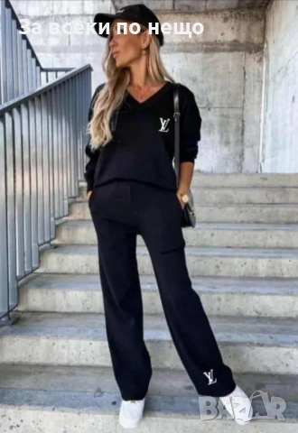 Louis Vuitton Дамски Сет Плетиво Луис Витон - 2 Налични Цвята Код S335, снимка 2 - Комплекти - 52429342