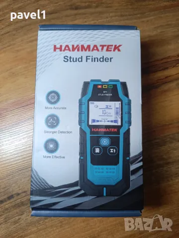 HANMATEK Stud Finder 5 в 1 цифров скенер за стена, детектор за дърво, метали, кабели, снимка 12 - Други инструменти - 48160223