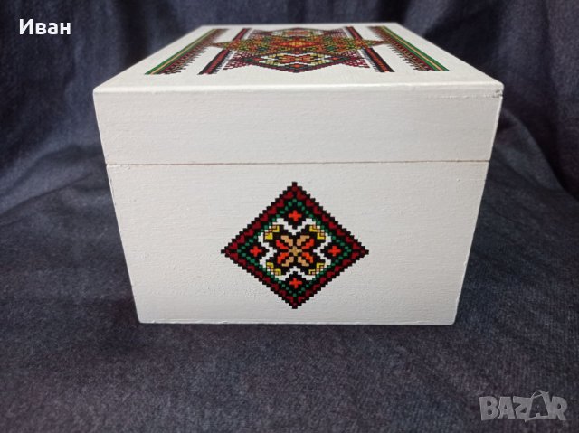 Кутия с народни шевици - ръчна изработка, снимка 5 - Подаръци за жени - 35443668