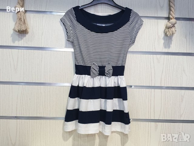 Нова детска моряшка рокличка с панделка, 12-18 месеца, снимка 11 - Бебешки рокли - 29040382