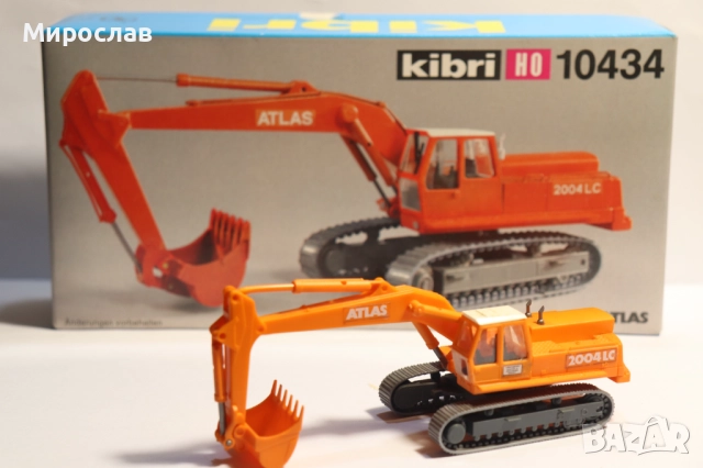 KIBRI H0 1/87 ATLAS БАГЕР КРАН МОДЕЛ ИГРАЧКА КОЛИЧКА, снимка 6 - Колекции - 52772693
