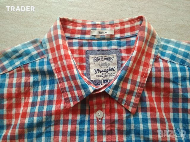 Мъжка риза с къс ръкав WRANGLER нова с етикет, снимка 4 - Ризи - 22237852