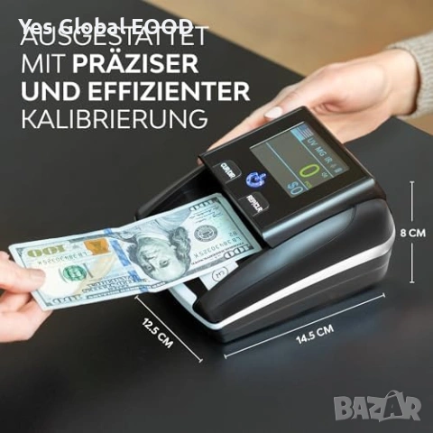 2 в 1 детектор за фалшиви банкноти и брояч на евро монети, снимка 2 - Друга електроника - 53233898