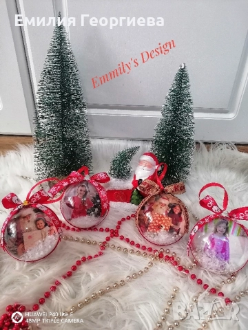 Коледни топки със снимки на най- ниски цени , снимка 2 - Други - 52591514