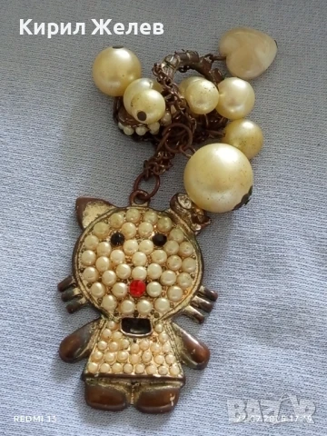 Метален ключодържател коте с кристали и седеф за КОЛЕКЦИОНЕРИ 42638, снимка 7 - Други - 51119316