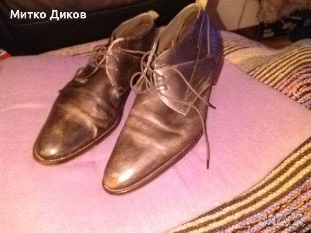 Daniel Hechter Франция пръскани обувки естествена кожа размер №44 стелка 28см, снимка 2 - Официални обувки - 38428362