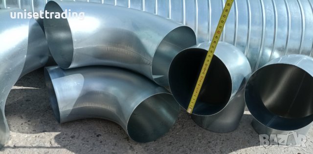 Коляно за аспирация ф160 поцинковано, снимка 8 - Други машини и части - 38027911