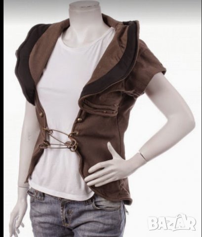 Елек марка  PSULO  за  сезона кафяв  цвят, снимка 1