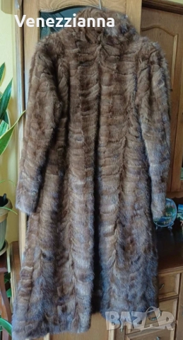 Зимен кожух естествена кожа/ Дълго Палто от визон, снимка 3 - Палта, манта - 51466131