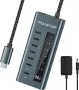USB C хъб за лаптоп, 7 в 1 10Gbps USB C към USB C хъб, снимка 6