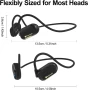 MeloAudio Open Ear слушалки Bluetooth за бягане шумопотискащ микрофон костна проводимост, снимка 2