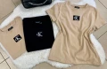 памучни тениски с бродирано лого calvin klein , снимка 4