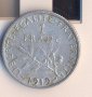 Франция стар сребърен франк 1919 година, снимка 1 - Нумизматика и бонистика - 38319029