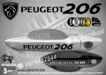 PEUGEOT стикери за дръжки SKD-PE-01, снимка 5
