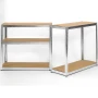 Стелаж Smart Storage 954575, Метален, 180x75x40 см, 5 MDF рафта, 100 кг/рафт, Поцинкован, Монтаж със, снимка 4