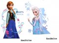 Елза Анна герои Замръзналото Кралство frozen щампа термо апликация картинка за дреха блуза чанта, снимка 2